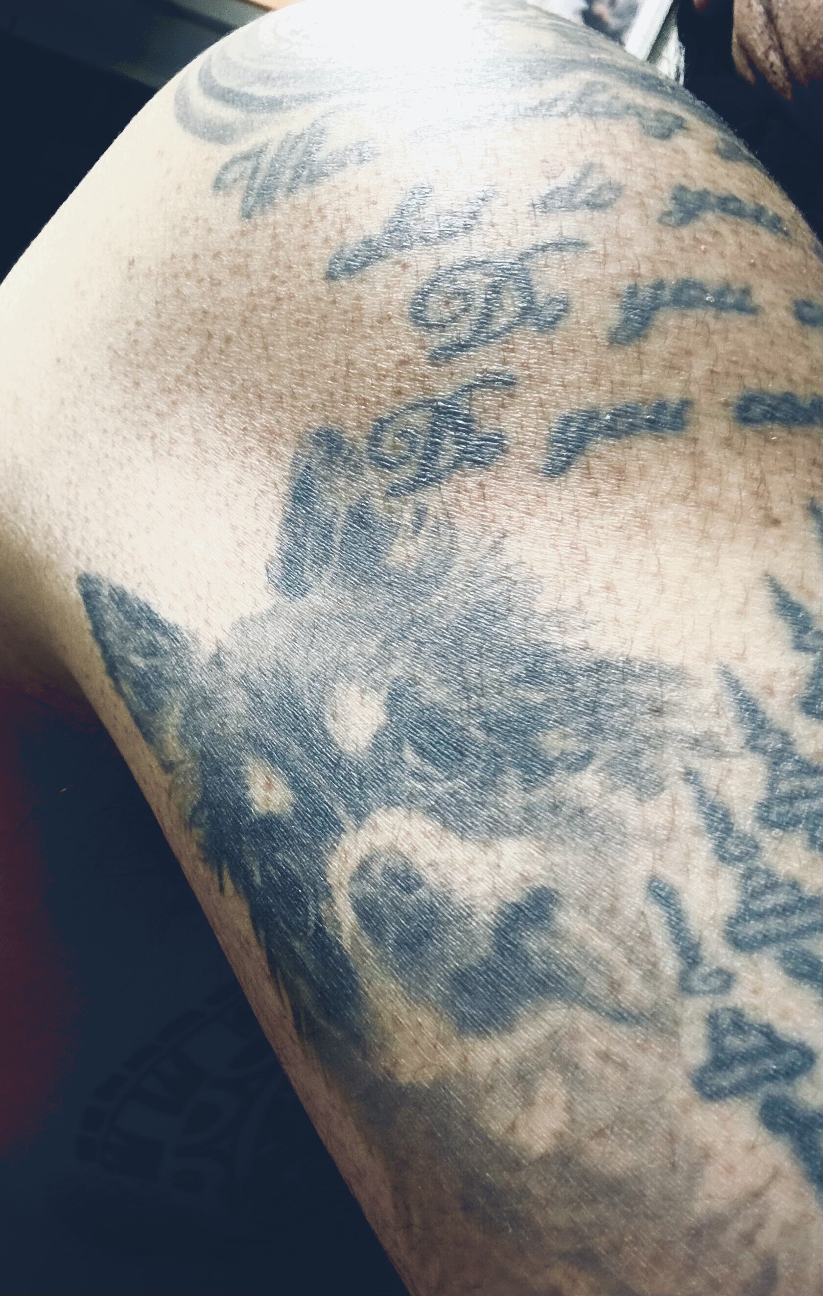 本人の腕に入っているタトゥーの写真。元note記事で使用していた画像